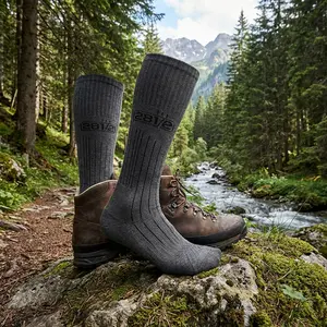 Military Lightweight Boot Socks - Tactical Trekking Hiking Outdoor Athletic Sport Socks for Men Women, Moisture-Wicking Breathable Cushioned Comfort, Perfect for Work, Running, Camping, and Everyday Wear