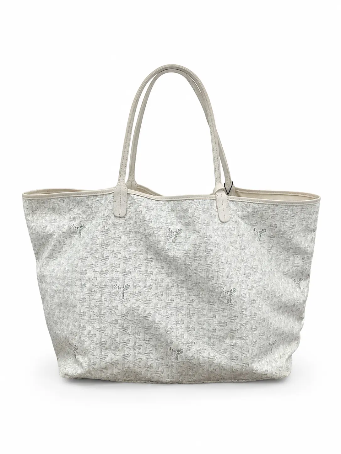 Pre-owned Goyard coated canvas tote bags White Saint Louis GM size Tote Bag 39595153
