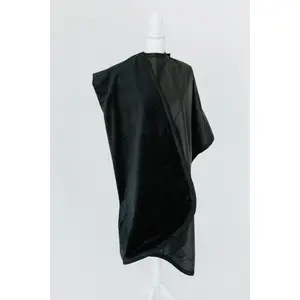 ONYX ~ Luxe Rich Black Blanket-Lined Chemical Salon Cape