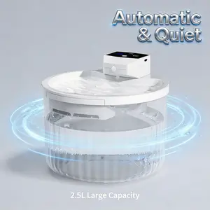 Sensor Activated Water Feeder for Cats - Automatic Flow When Cat Approaches - Modern Design