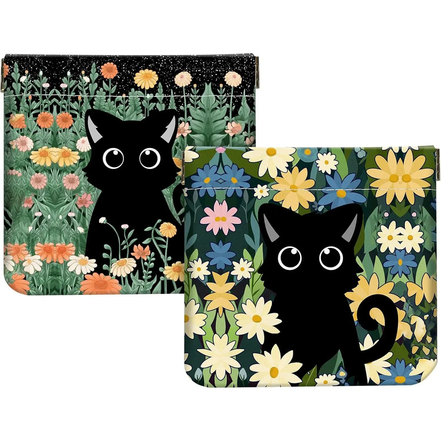 Flowers and Black Cats