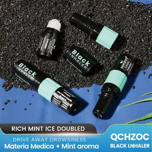 2-In-1 Nasal Inhaler and Essential Oil Roller, Natural Mint Aromatherapy, Portable Pocket Nasal Stick, Refreshing and Energizing Wellness Health Therapeutic