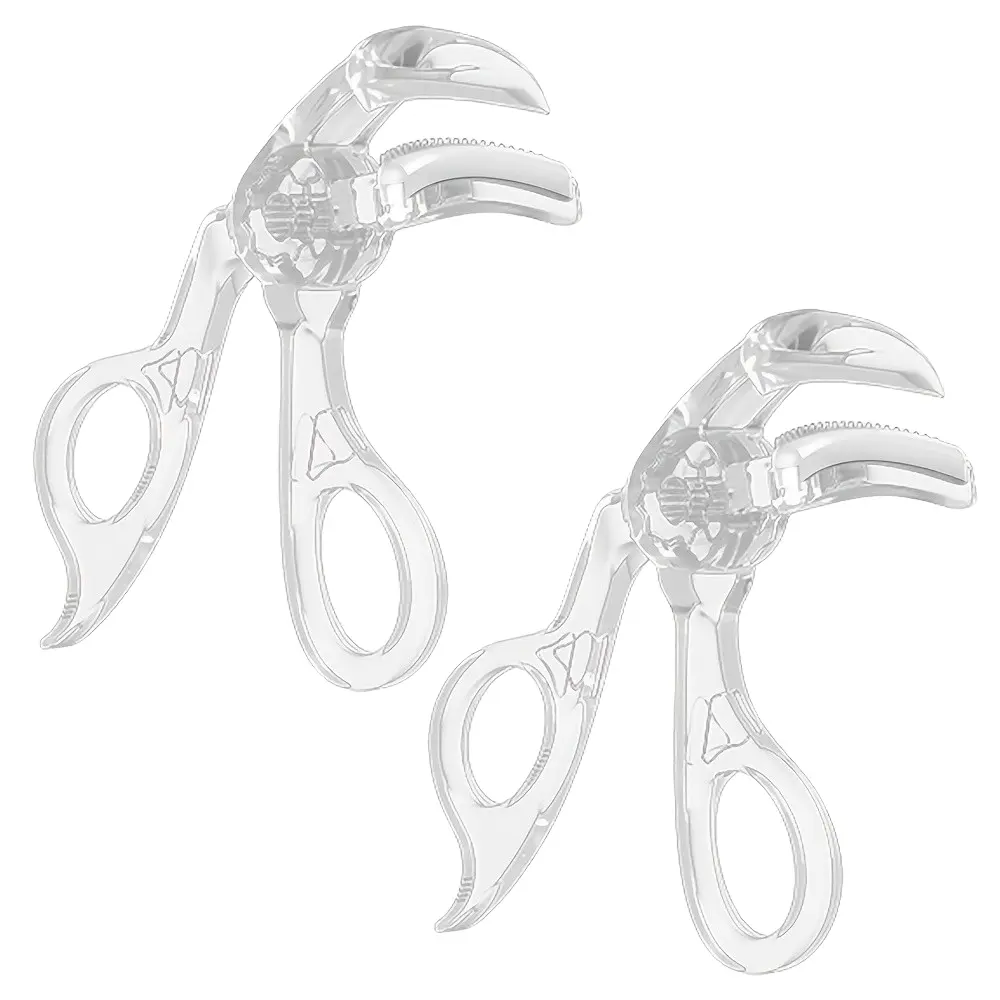 2pcs Wide Angle Lash Curler with Comb Design, Natural Long-Lasting Curl, Alcohol-Free, Manual Operation, Beginner-Friendly, Precision Handle, Eyelash Curlers