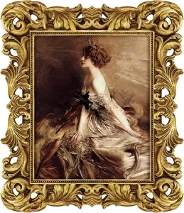 8x10 Picture Frame  Ornate Victorian Picture Frames Baroque  Antique for Wall or Tabletop Display, Fits 8x10 or 5x7 Photo with Mat