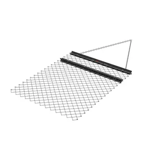 VEVOR Drag Harrow, 4' x 5' ATV Chain Harrow, Q235 Steel UTV Tractor Attachments Field Drag Mat for Landscape Leveling or Sod Prepping, Towable Harrow Rake Grader for Gravel Driveway, Farm, Field