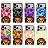 Bape Multi-Model Protective Camouflage Streetwear Phone Case for iPhone 18/17/16/15/14/13 Pro/12 Pro Max/Plus - Phone Accessories with Impact-Resistant Hard Shell, Shock-Diffusing Tech, Flexible Rubber Lining, UV Glossy Finish, Scratch Shield