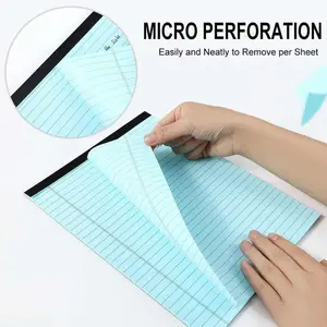 6 Color Options A4 Notebook, Tear-Off Lined Draft Paper, College Ruled Notebook, Blue Hole Punch Legal Paper, Study and Writing Supplies, Office Stationery Supplies
