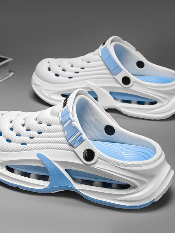 3 Color Functional Hole Slippers, Thick Sole Breathable One-Step, Fashion Woven Strap, Unisex Outdoor Casual Cool Sandals