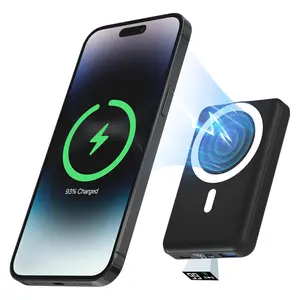 Podoru for MagSafe Battery Pack, 10000mAh Magnetic Power Bank LED Display Fast Charging Wireless Portable Charger for iPhone 17/16/15/14/13/12 Series