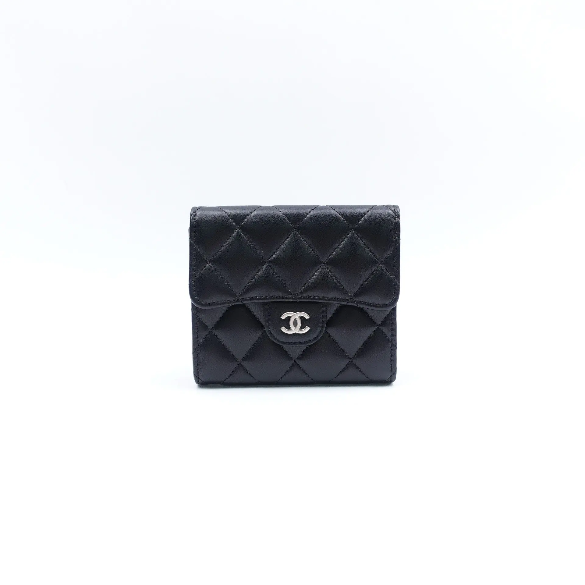 Pre-owned CHANEL quilted leather Wallet Black T10393057