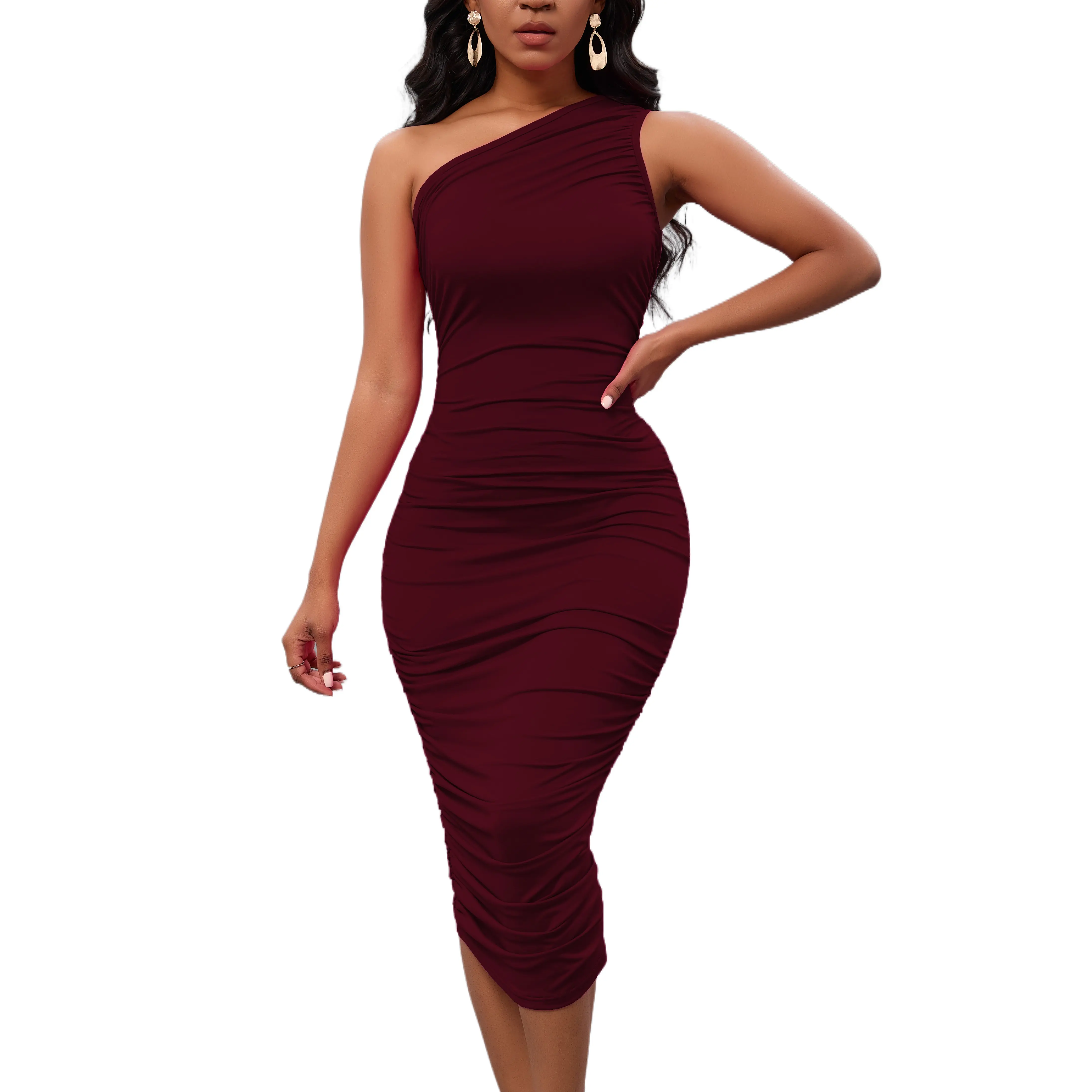 Women Sexy Midi Dress Bodycon Casual Sleeveless Basic Ruched Tank Summer Club Party Dresses Formal Womenswear - TikTok Shop Women Sexy Midi Dress Bodycon Casual Sleeveless Basic Ruched Tank Summer Club Party Dresses Formal Womenswear - TikTok Shop