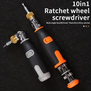 10-in-1 Multi-Angle Ratchet Screwdriver Set