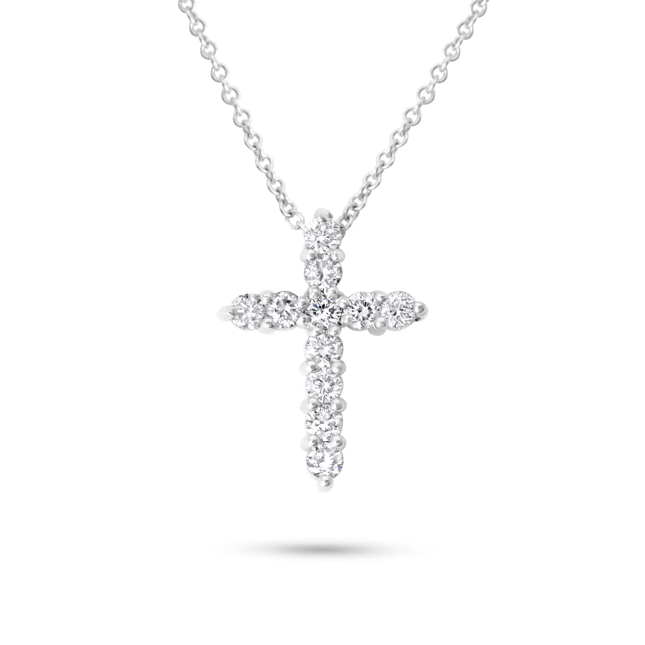 14k Gold Diamond Cross Necklace