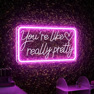 Wall Decor Neon Sign LED Neon Sign Aesthetic Room Decoration Suitable for Teenage Girls Neon Name Sign for Bedroom Hair Salon Wedding Party