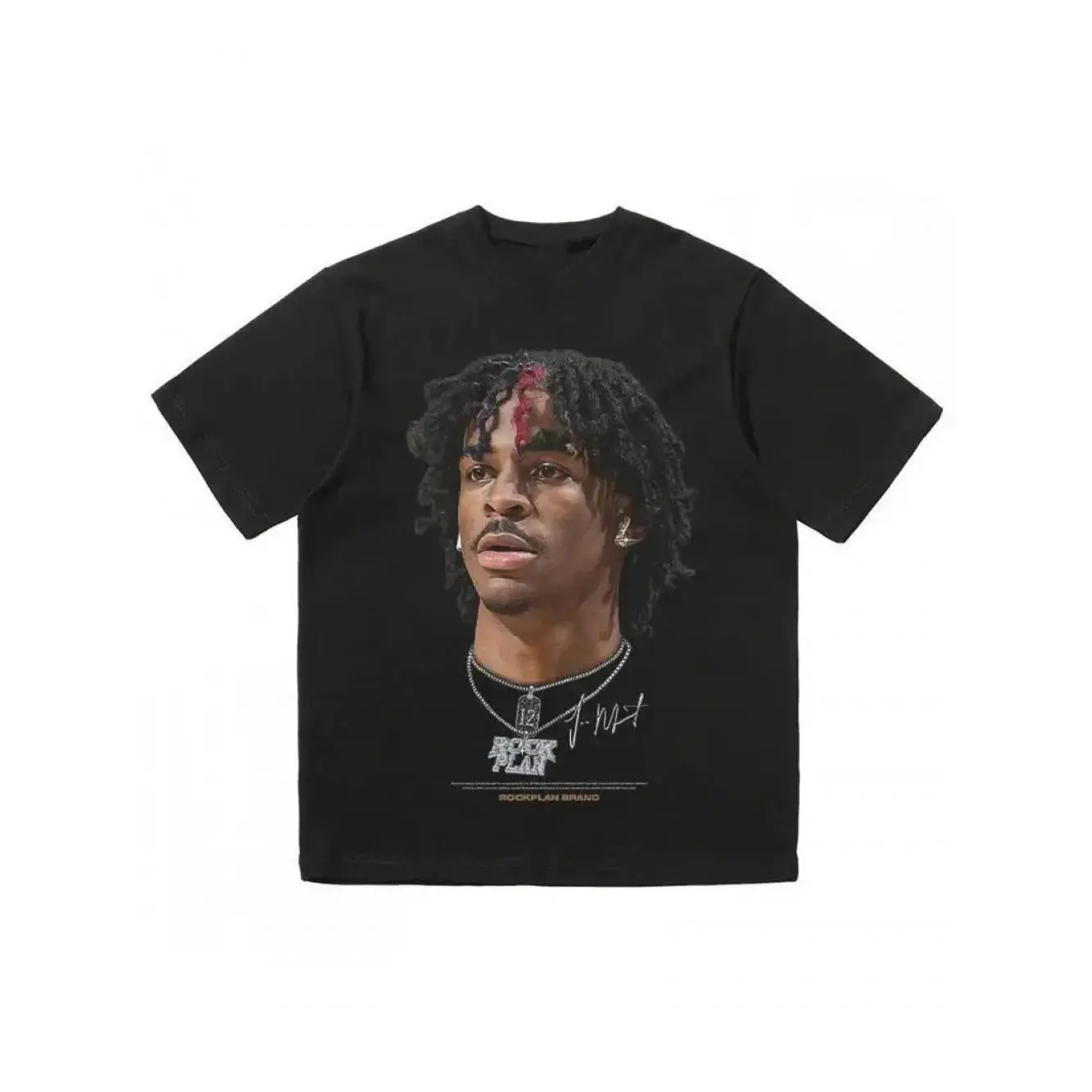 Y2K-Inspired Men's Cotton T-Shirt with Basketball Star Print - Soft, Breathable & Comfortable |   Casual Streetwear for All Seasons