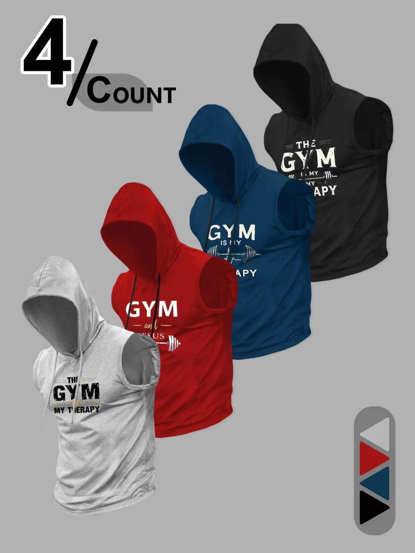 Men's Gym Hooded Tank Top, Regular Fit Casual Sleeveless Hoodie Vest for Gym Workout Running, Men's Top for All Seasons, Fitted Sportswear, Fitness Sport Top, Fitness Apparel
