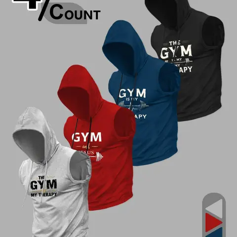 Men's Gym Hooded Tank Top, Regular Fit Casual Sleeveless Hoodie Vest for Gym Workout Running, Men's Top for All Seasons, Fitted Sportswear, Fitness Sport Top, Sportswear Clothing