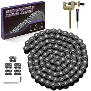 35 Roller Chain 3 Feet 95 Links with Chain Breaker Replacement for Go Kart Cart Mini Bike Bicycle Dirt Bike Motorcycles Powersports Accessories Parts with 35 Chain Master Links Connecting Link