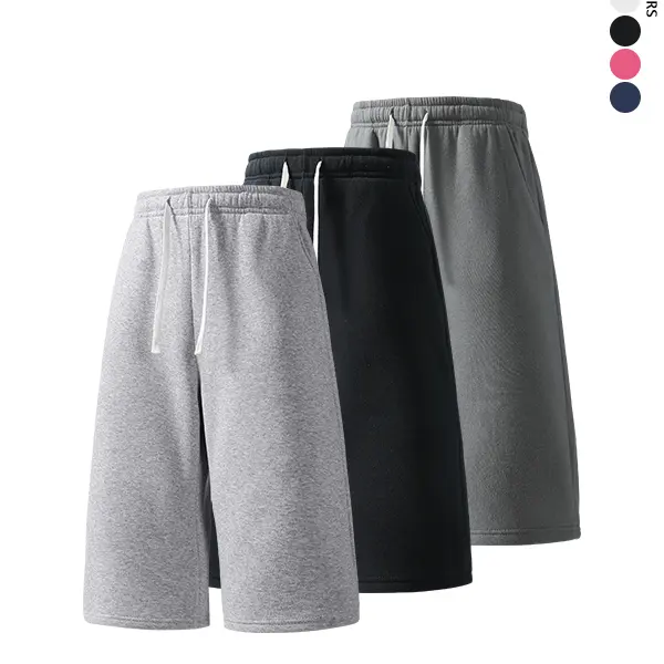 3 Pack Men's Solid Loose Fit Straight 3/4 Sweatpants,Plain Casual versatile Joggers,unisex knit Sports capri Pants,Daily Wear,Suitable For Summer Menswear Trousers,available in 3-pack & 2-pack & 1-pack options,Please place an order according to size chart