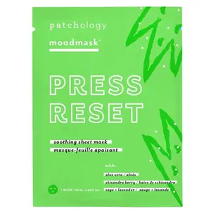 Inflamed acne, red skin, inflammation Soothing sheet mask from Patchology