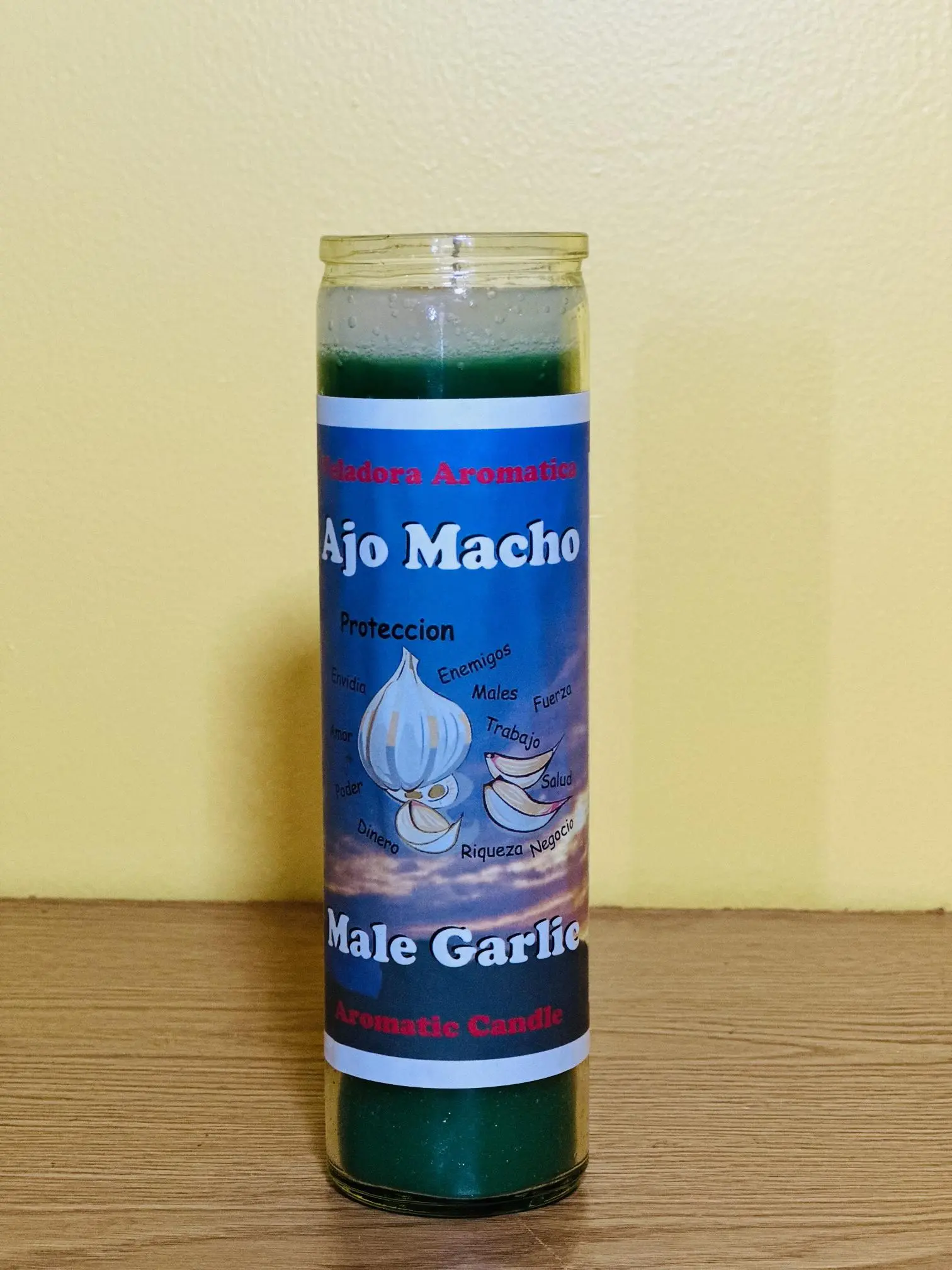 Powerful Garlic Male Single Bulb Candle, Vitality-Boosting Protective Home Decor Decoration Item