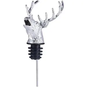 Zinc Alloy  Bar  Bottle Pourer  Pour Spout  1 count   Bottle Tipping Nozzle  Stoppers for Christmas and Halloween Decorations ( )