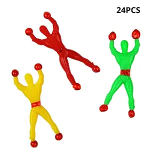 Sticky Wall Climbers Toy, Pack Of 24 Climbing Men, Classic 90s Nostalgic Toy, Valentine Goodie Treat Bag Stuffers & Party Favors For Kids & Adults, Classroom School Exchange Prize
