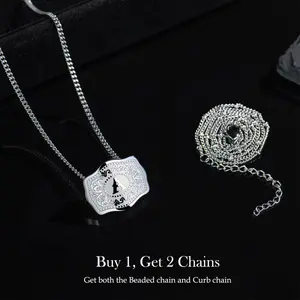 Initial Letter Pendant Necklace - Trending Personalized Handmade Western Style Jewelry with Embossed Belt Buckle, 18in and 2in Extender, Gift for Men and Women, Valentine Gifts for Her