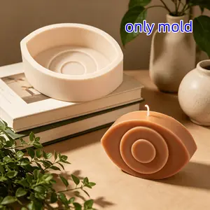 3D All-Seeing Eye Silicone Candle Mold Evil Eye Symbol Psychic Art Scented Candle Making Tool DIY Pyramid Handmade Soap Concrete Handicraft Mold Triangle Eye Mold for Aroma Plaster Resin Supplies Home Decor