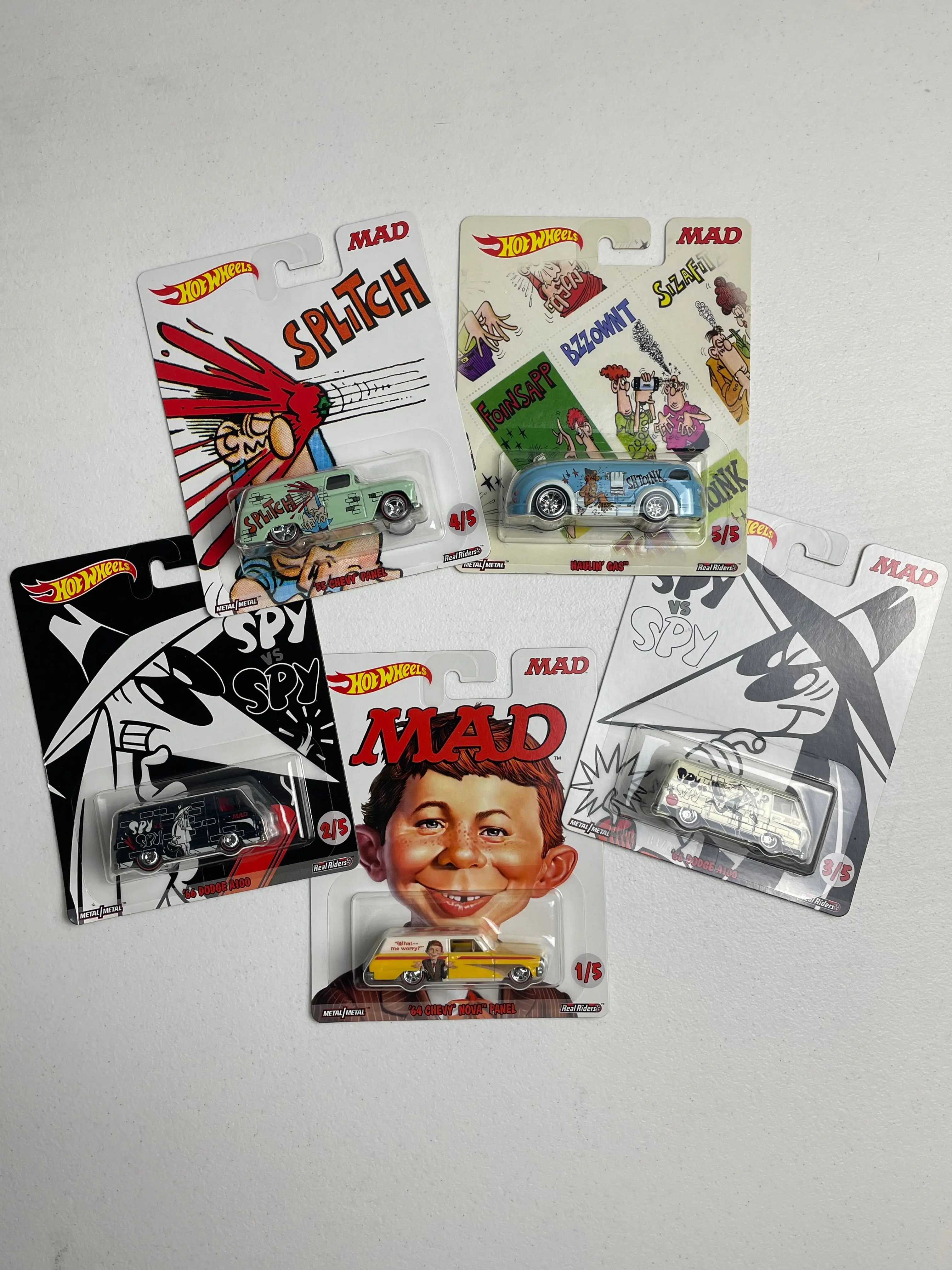 Hot Wheels 1:64 Pop Culture MAD Set of 5