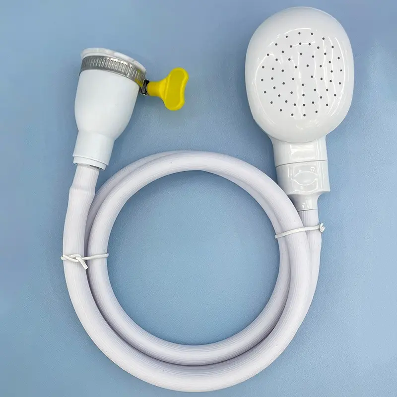 Portable Handheld Shower Head, Flexible Hose Design, Quick Connect No-Install Faucet Sprayer, Ideal for Pet Grooming and Cleaning