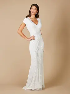 Lara Flavia Fitted Beaded Wedding Gown