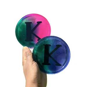 Customizable Resin Coasters 4x4 Personalized Tableware - High-Quality, Durable Design