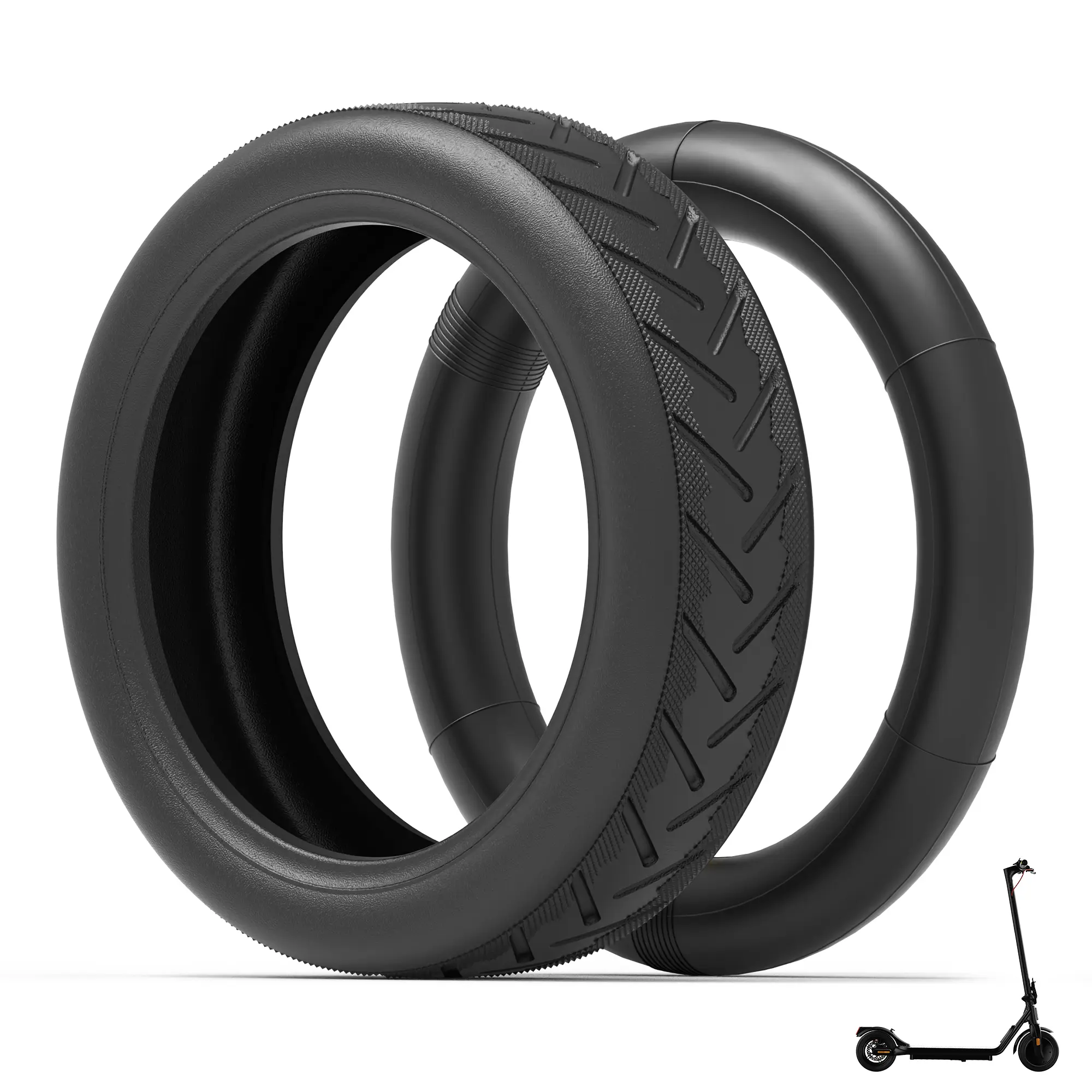 FreeRoll 8.5 inch Tires and Inner Tubes,Replacement Wheels for 50/75-6.1 Electric Scooter tires, Suitable for Most Scooters Gotrax Gxl V2/Xiaomi M365,8.5x2 Electric Scooter Tire,(1 Set)