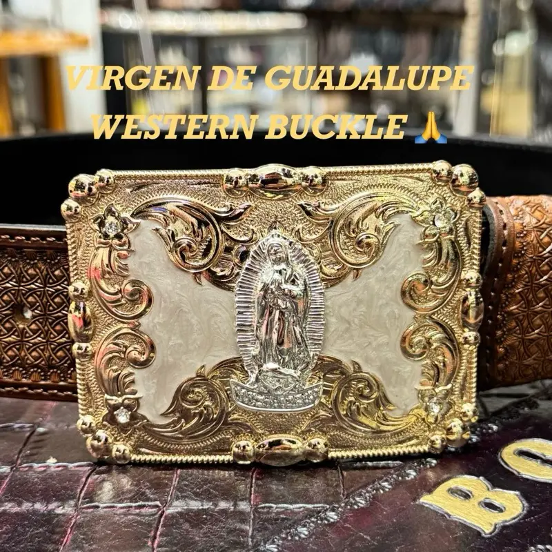 VIRGEN DE GUADALUPE WESTERN BUCKLE