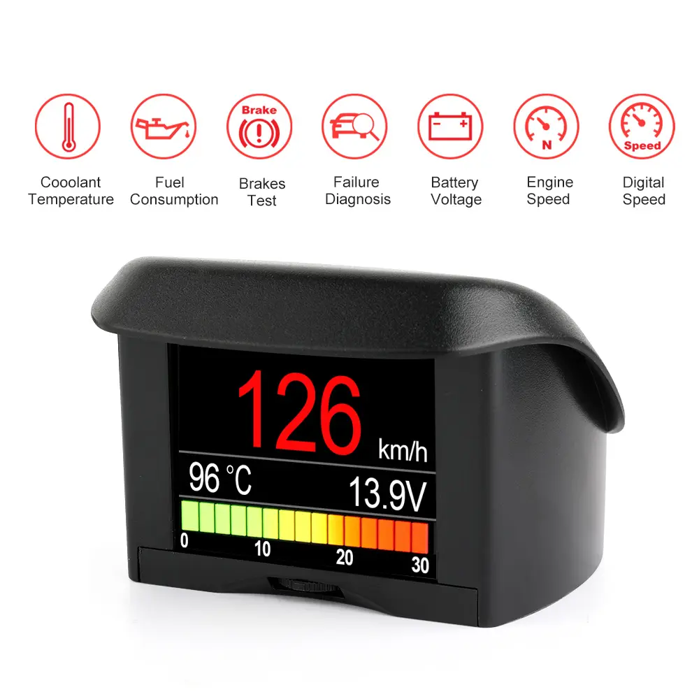 ANCEL A202 Car OBD Smart Digital Display Screen - Car Inspection Tool with Water Temperature Gauge, Voltage Monitor, Speed Indicator, Car Display Screen
