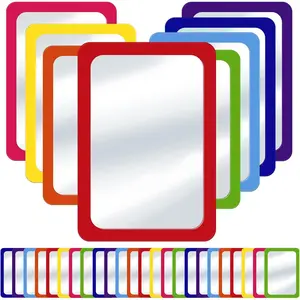 32 Pcs Small Mirrors for Kids Preschool Mirrors Bulk for Classroom Child Safe Shatter Proof 6 x 4 Inch Unbreakable Mirror for Craft