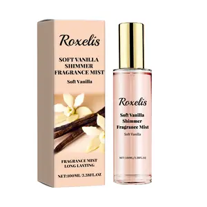 Roxelis Soft Vanilla Shimmer Fragrance Mist, Lasting Fragrance Fresh And Natural Couples Date With Fragrance To Bring Atmosphere Encounter Vanilla Passionfruit Unisex Perfume