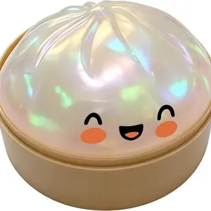 Glitter Dumpling Squishy Toy, Dumpling Squishies, Slow Rising Soft Squeeze Ball, Giant Glitter Dumpling Box, Colorful Sensory Toys Stress Relief Ball, Soft Squeeze Decompression Dough Gift for Adults