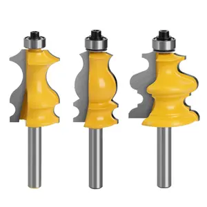 Set Of 3 8mm Router Bits, Router Bits, Woodworking Tools, Engraving Machines, Carving Machine Tools, Wood Cutting (8mm)