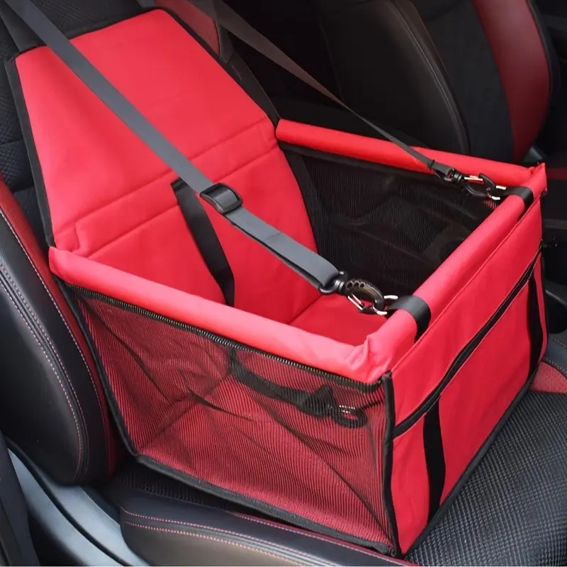 Foldable Portable Dog Car Seat Booster, Waterproof Breathable Oxford Travel Bag, Suitable for Small and Medium Dogs and Puppies