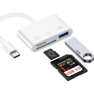 USB C SD Card Reader for  16 15 Pro Max/Plus, Galaxy S25 S24FE S23, Pixel 9 Pro 8, High Speed Type C to USB  SD Memory Card Adapter for Digital Camera iPad MacBook Pro/Air/Mini