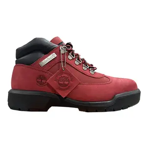 Men's Timberland Field Boot Mid Lace Waterproof Dark Red Nubuck (TB0A6DSW EQ1)