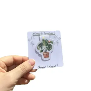 Plant Magnetic Bookmarks – Botanical & Floral Page Markers for Spring Readers