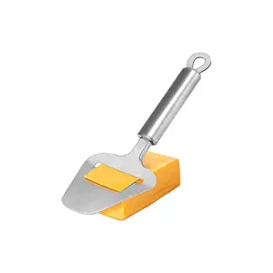Stainless Steel Cheese Slicer, Heavy Duty Plane Cheese Cutter, Shaver, Server for Semi-Soft & Semi-Hard Cheese