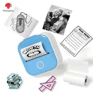 New Phomemo T02 Portable Mini Thermal Printer Thermal Paper Advertising printing and drawing equipment