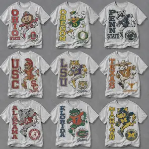Vintage College Football Minimalist Graphic T-Shirt, Retro University Spirit Tee, Mascot Pride Shirt, Alumni Gift for Men Women, Game Day Apparel, Unisex Sports Fan Tee, Classic College Inspired Graphic Top, Trendy Casual Streetwear