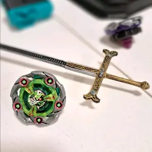 Mihawk's Yoru Beyblade X Ripcord/Winder Hand Painted Details Unique Sword Accessory for Collectors 13.8" Extreme Size Nylon Material