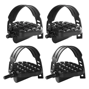 Exercise Stationary-Bike-Pedals with Straps - Fitness Bike Pedals Replacement Parts For Home Gym Indoor ,Deals for you days