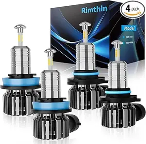 Rimthin H11 9005 fog light bulb combo, 6500K cool white fog lights with fan, plug and play, 4-pack outdoorfun